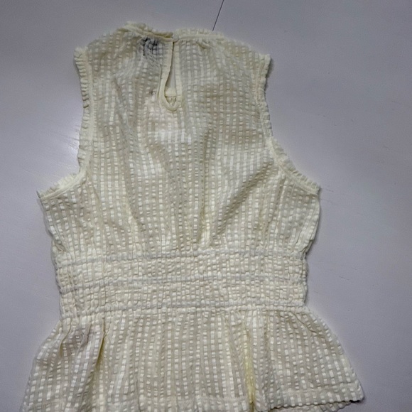 NWT Anthropology Maeve Cream Smocked Halter Top - Picture 5 of 9
